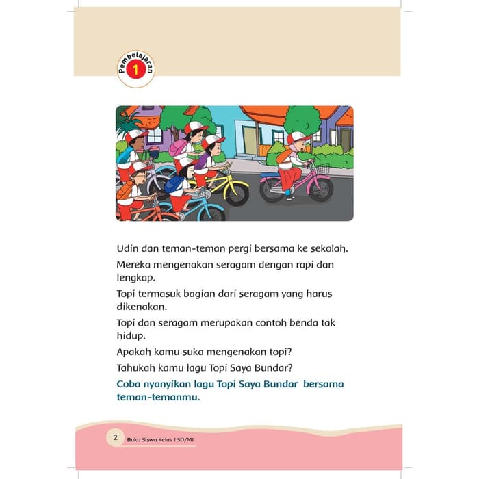 Jual Buku Teks Utama Buku paket Kelas 1 Tema 7 Revisi 2018