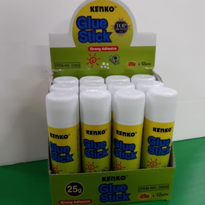 Jual Kebutuhan Sekolah Lem Glue Stick 25gr 1 Pack isi 12 