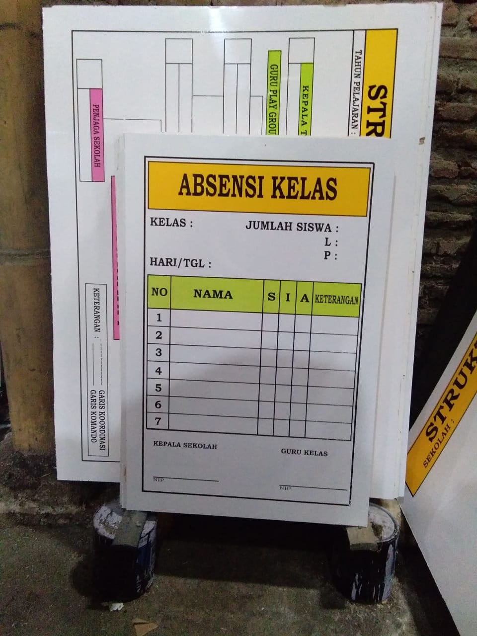 Jual Alat Peraga Sekolah Papan Data Absensi Kelas Dari Penerbit Lainnya Original Murah Siplah Eureka Bookhousess