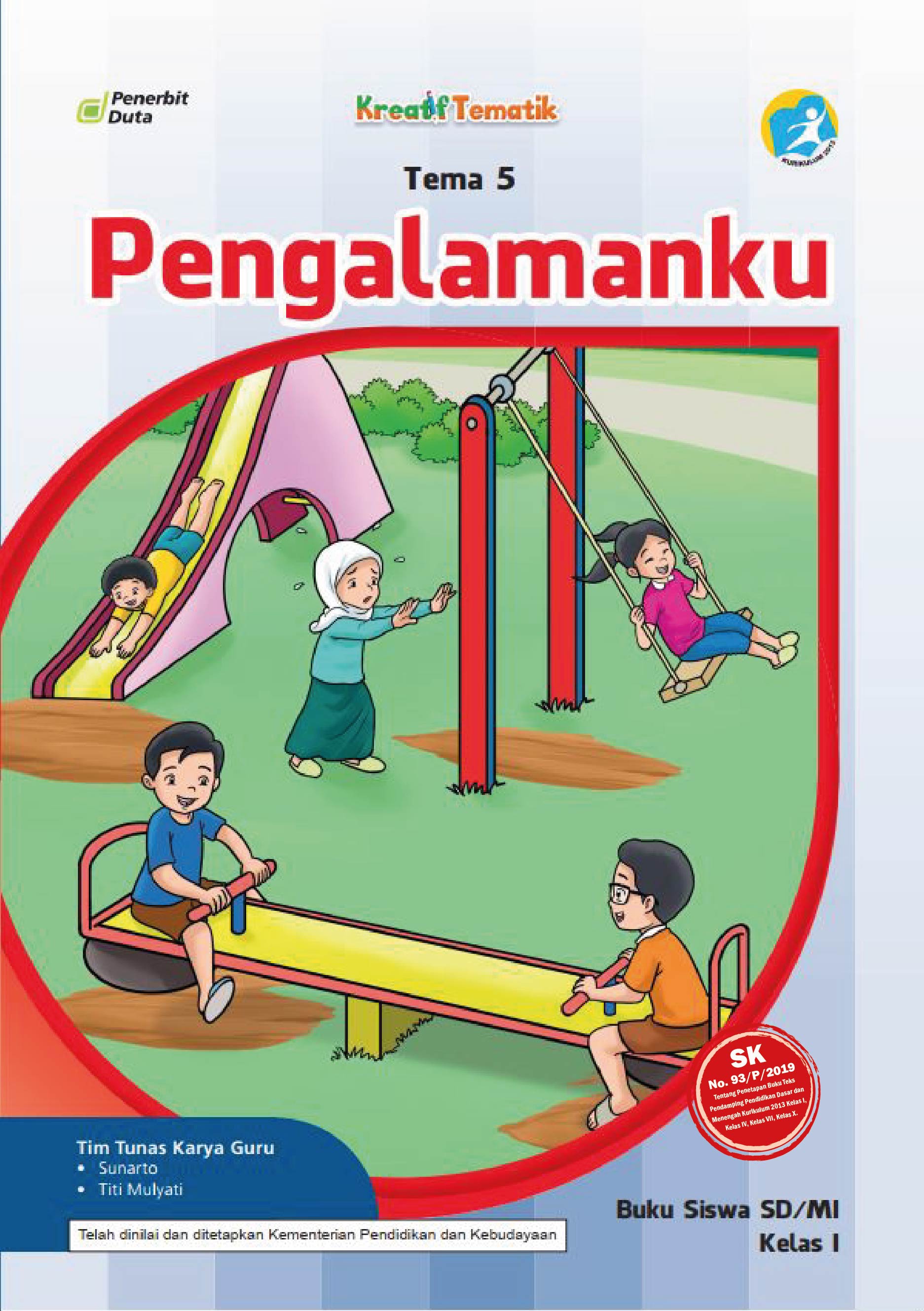 Buku Tematik Kelas 1 Tema 5 Pengalamanku Bagikan Kelas