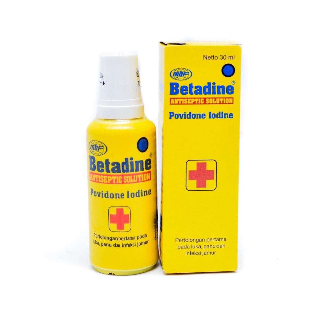  Jual  Perlengkapan Sekolah Kantor betadine  cair 30 ml  