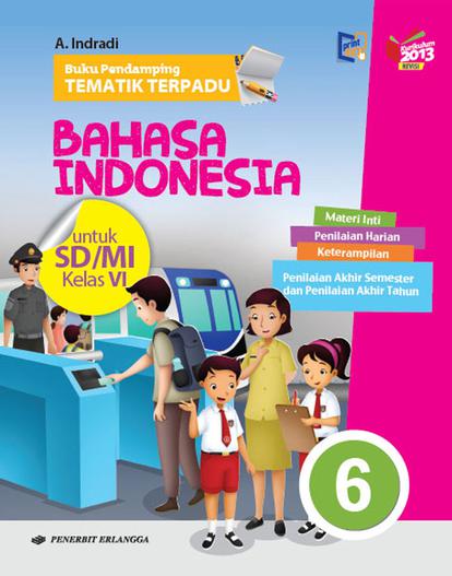 Buku Bahasa Indonesia Kelas 6 Penerbit Erlangga - Jawaban Buku