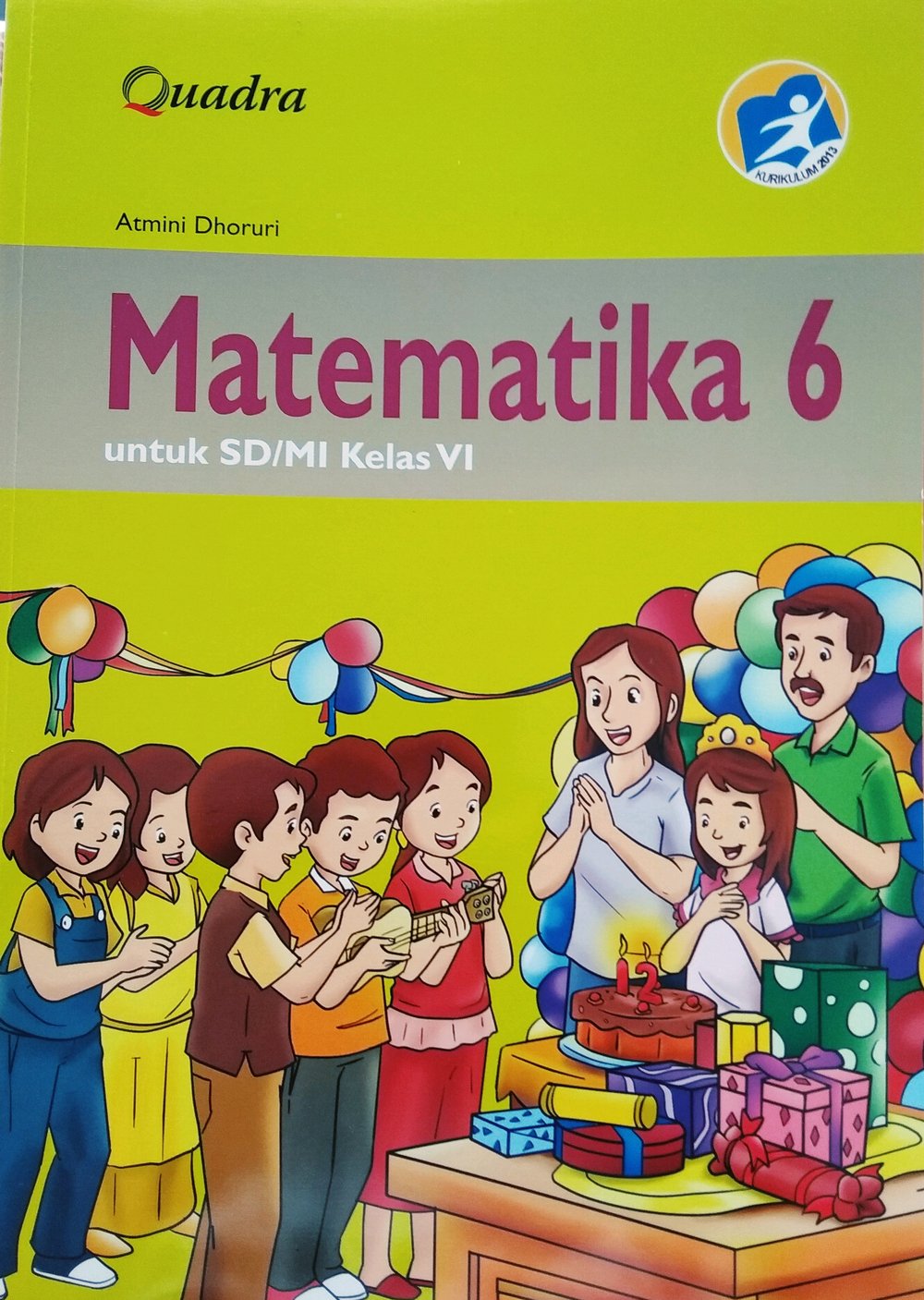 Cover Depan Buku Siswa Matematika Kelas 6 (SK)