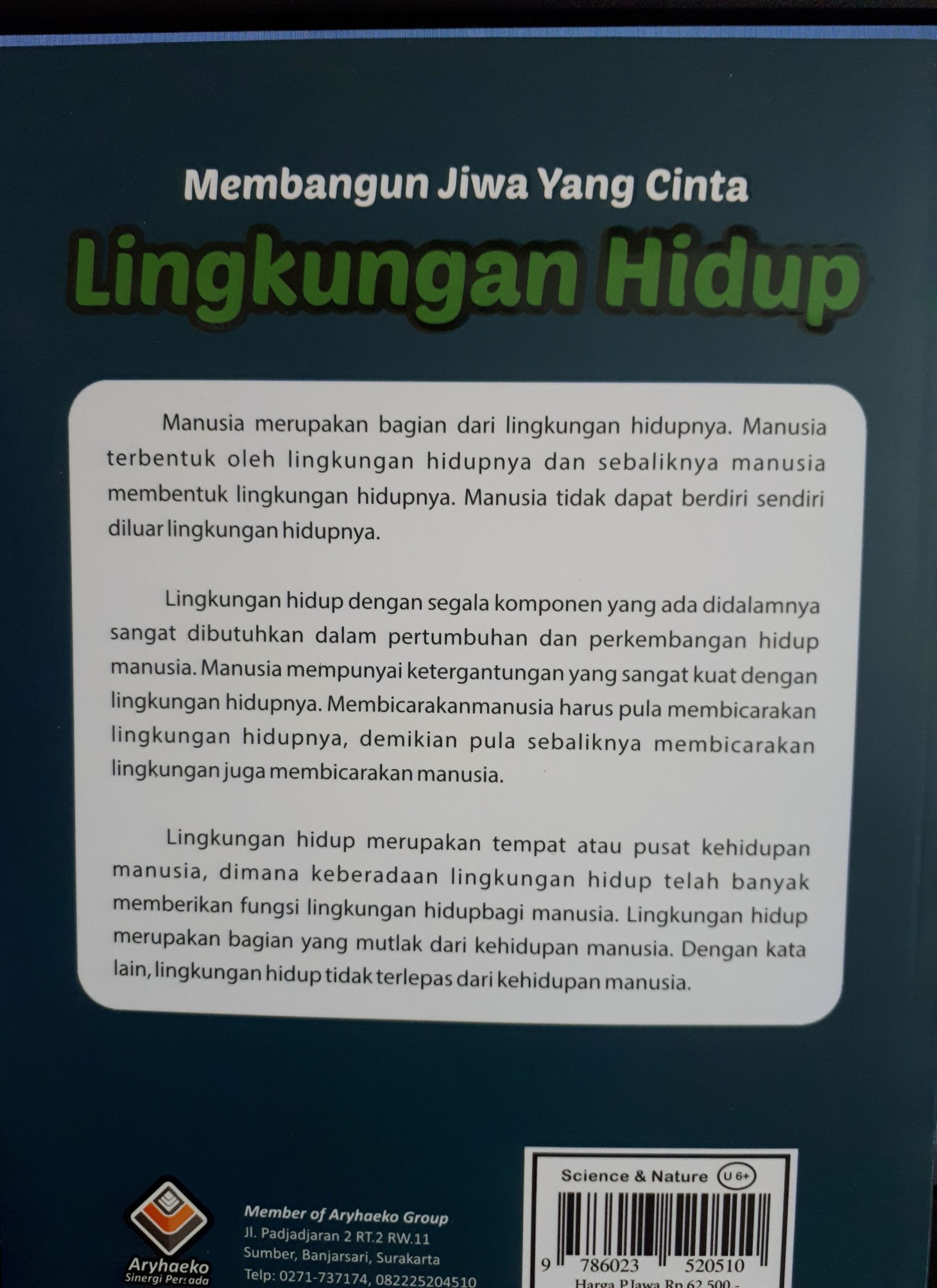 Jual Buku Non Teks Membangun Jiwa Yang Cinta Lingkungan Hidup Dari