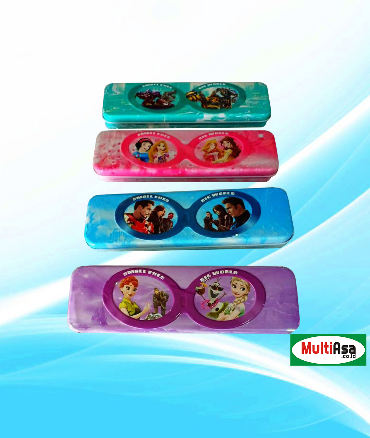 Jual Kebutuhan Sekolah Kotak Pensil Kaleng Karakter dari