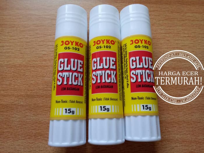 Jual Kebutuhan Sekolah Lem Glue Stick Joyko GS 102 15 gr 