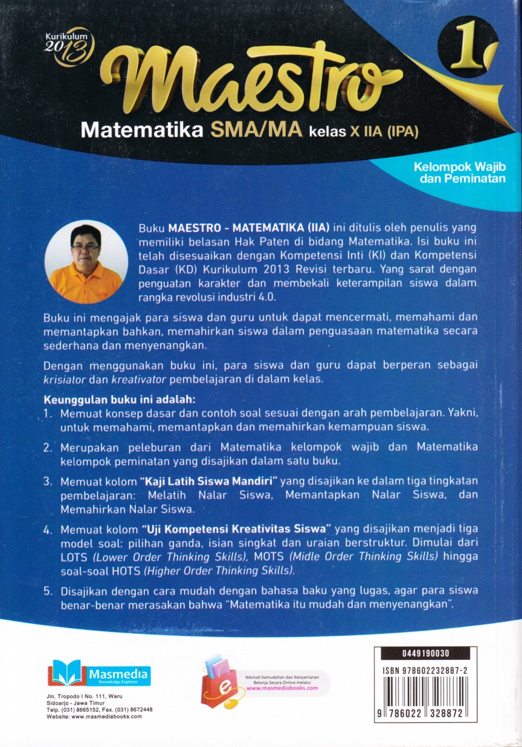 Jual Buku Teks Pendamping Maestro Matematika Sma Ma Kelas X Iia