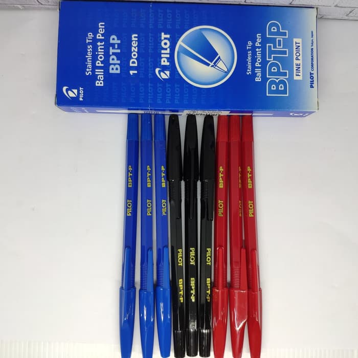 Jual Kebutuhan Sekolah PULPEN PILOT  hitam merah biru 