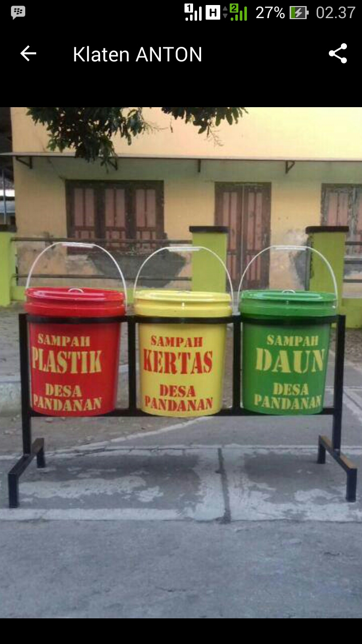 Jual Kebutuhan Sekolah  Tempat  sampah  dari penerbit 