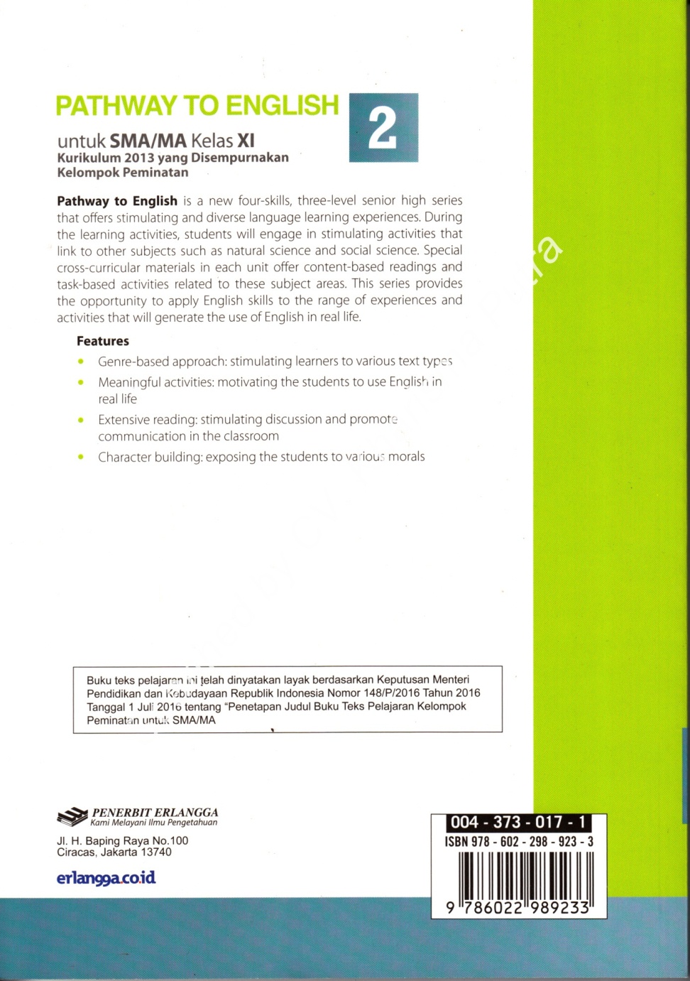 Buku Guru Pathway To English Kelas 11 Info Terkait Buku