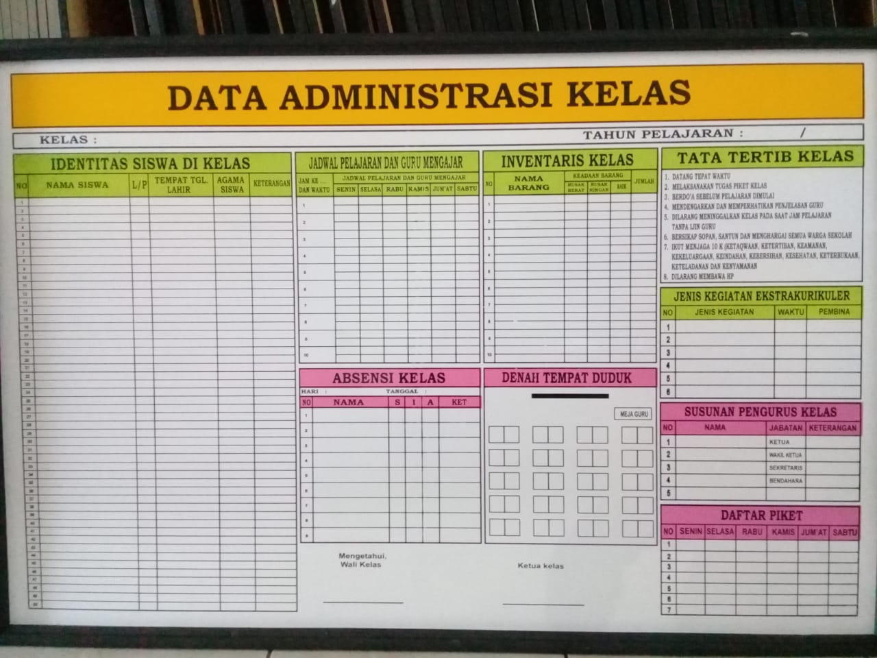 Jual Papan &amp; Perlengkapan Presentasi Papan Administrasi