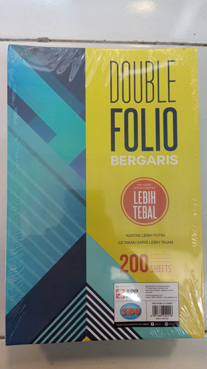 Jual Kebutuhan Sekolah Kertas  Folio  Bergaris  1 Pak 200 