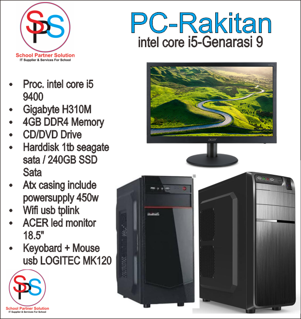 Jual Perlengkapan Komputer Laptop PC Rakitan CPU 