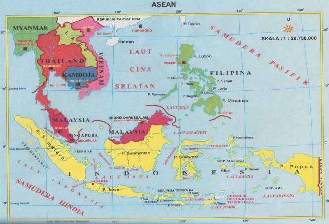 Jual Alat Peraga Sekolah Peta Asean dari penerbit Lainnya