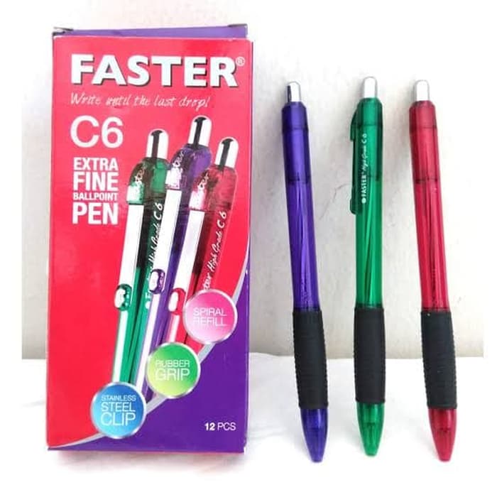 Jual Perlengkapan Sekolah & Kantor Pulpen Faster dari