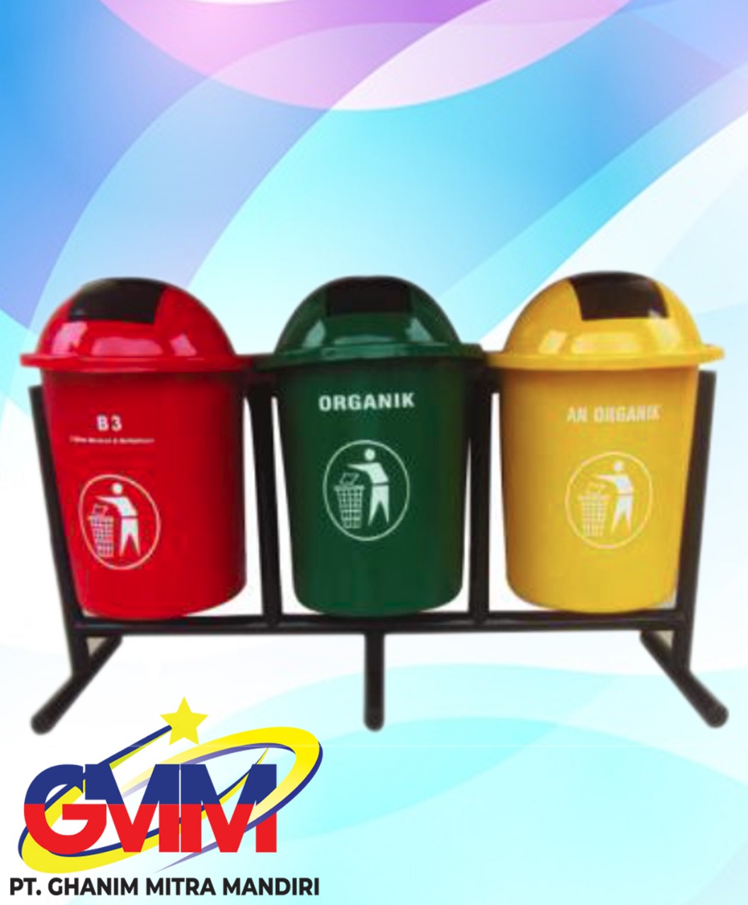  Jual  Kebutuhan Sekolah Tong  Sampah  Isi 3 Bulat Geser 